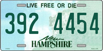 NH license plate 3924454