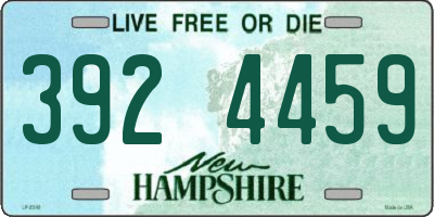 NH license plate 3924459