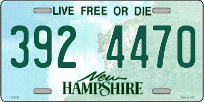 NH license plate 3924470