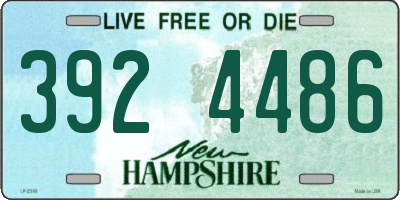 NH license plate 3924486
