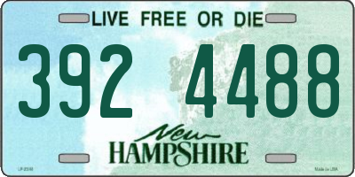 NH license plate 3924488