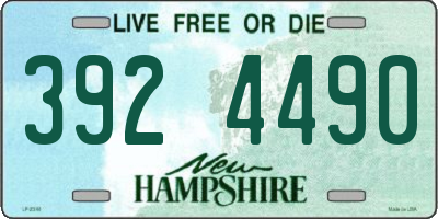 NH license plate 3924490