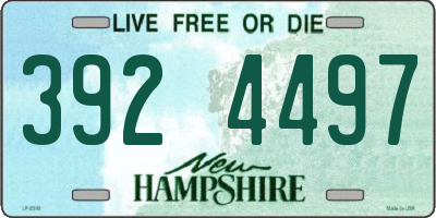 NH license plate 3924497