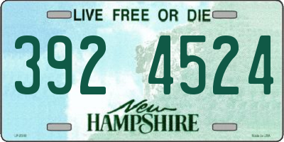 NH license plate 3924524