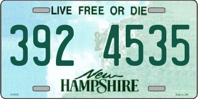 NH license plate 3924535