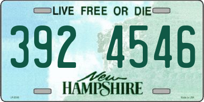 NH license plate 3924546