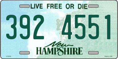 NH license plate 3924551