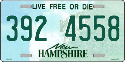 NH license plate 3924558