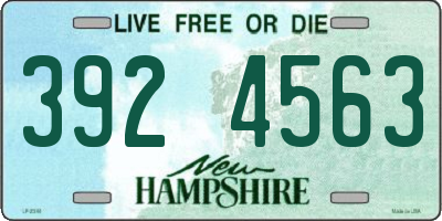 NH license plate 3924563