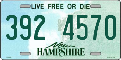 NH license plate 3924570