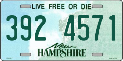 NH license plate 3924571