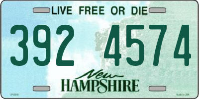 NH license plate 3924574
