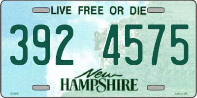 NH license plate 3924575