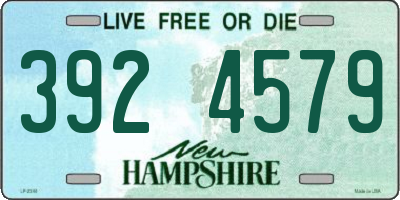 NH license plate 3924579