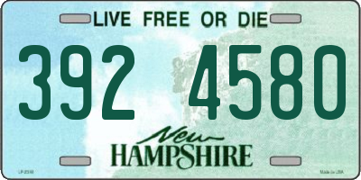 NH license plate 3924580