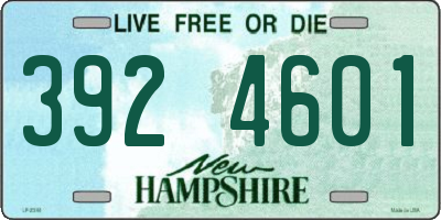 NH license plate 3924601