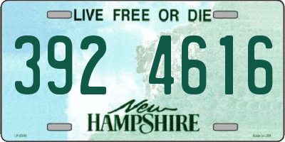 NH license plate 3924616