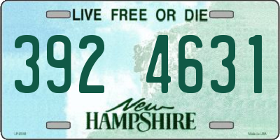 NH license plate 3924631