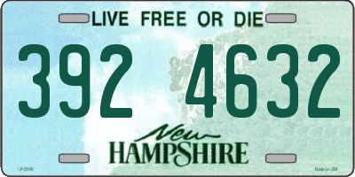 NH license plate 3924632