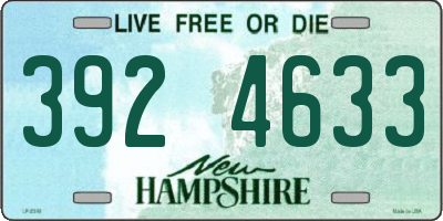 NH license plate 3924633