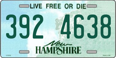 NH license plate 3924638