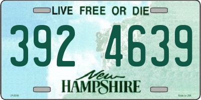 NH license plate 3924639