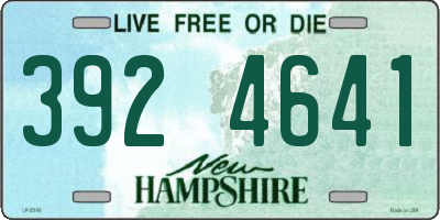 NH license plate 3924641
