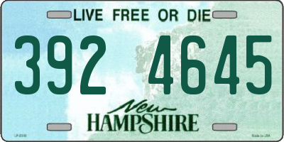 NH license plate 3924645