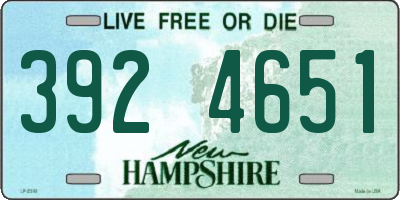 NH license plate 3924651