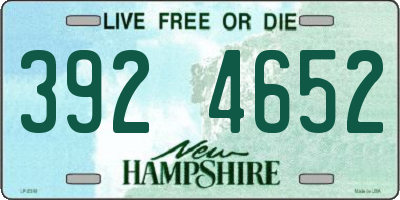 NH license plate 3924652