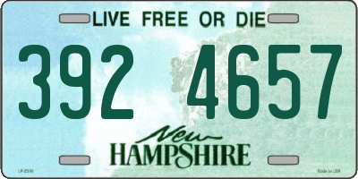 NH license plate 3924657