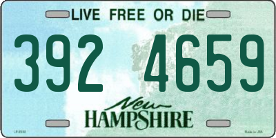 NH license plate 3924659