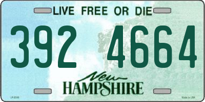 NH license plate 3924664