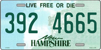 NH license plate 3924665