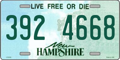 NH license plate 3924668