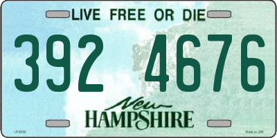 NH license plate 3924676