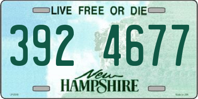 NH license plate 3924677