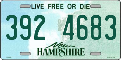 NH license plate 3924683