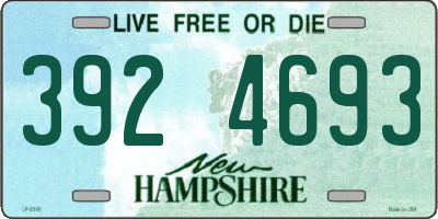 NH license plate 3924693