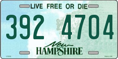 NH license plate 3924704