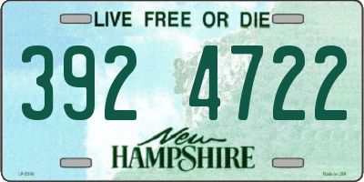 NH license plate 3924722