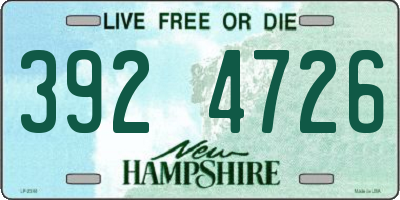 NH license plate 3924726