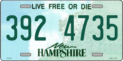 NH license plate 3924735