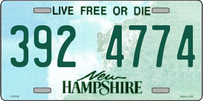 NH license plate 3924774