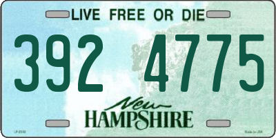 NH license plate 3924775