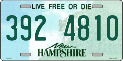 NH license plate 3924810