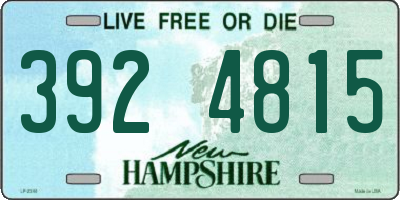 NH license plate 3924815