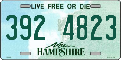 NH license plate 3924823