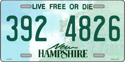 NH license plate 3924826