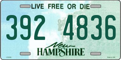 NH license plate 3924836